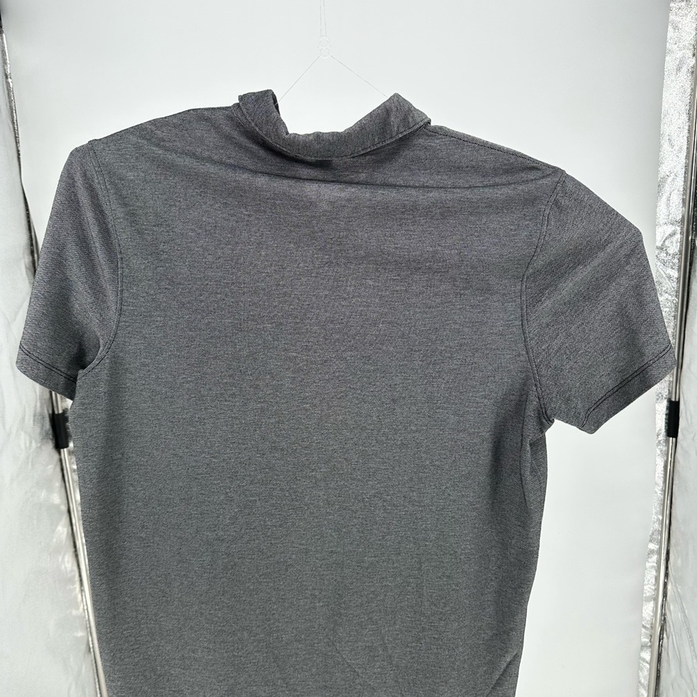 Michael Kors Men's Short-Sleeve Polo in Charcoal Gray - Picture 3 of 6